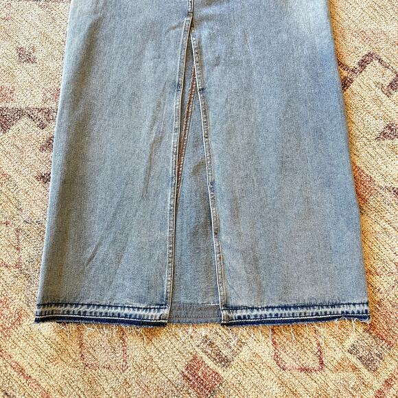 NWT CIRCUS NY SAM EDELMAN Denim Maxi Skirt Size 25 Glam Modern Indie Casual Luxe - Picture 6 of 12